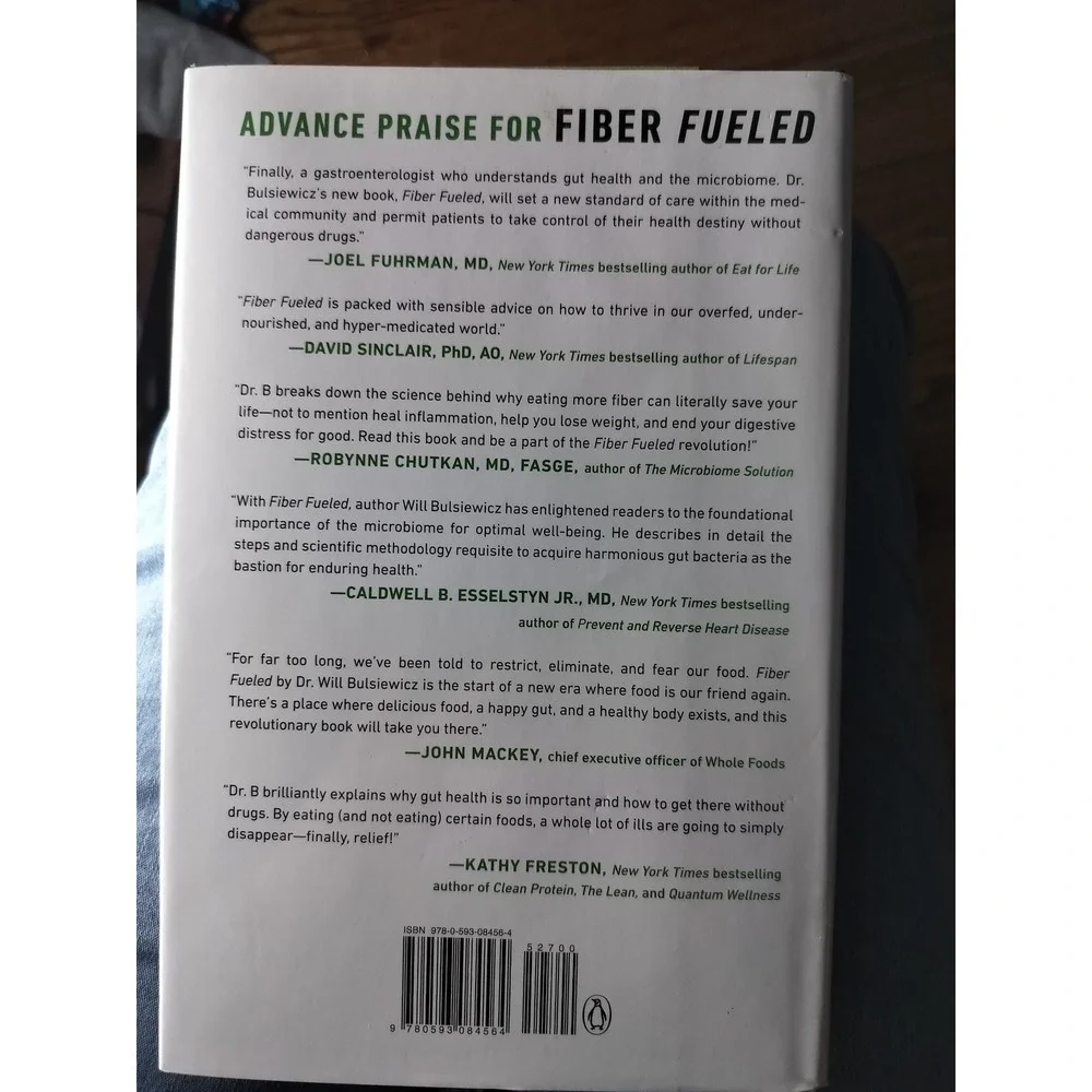 Fiber‎ Fueled Plant Based Gut Health Weight Loss Health Microbiome Book